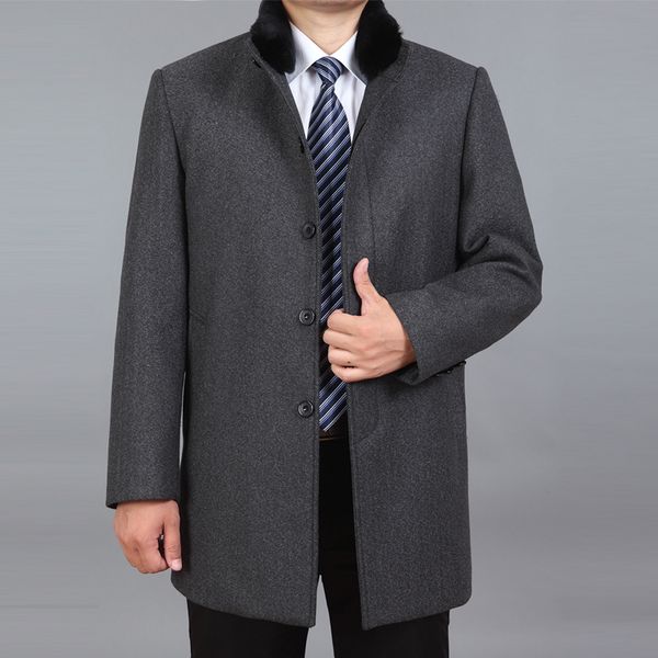 2019 mens fashion boutique wool pure color business standing collar woolen dust coats male quality slim leisure trench coats, Black
2019 mens fashion boutique wool pure color business standing collar woolen dust coats male quality slim leisure trench coats, Black