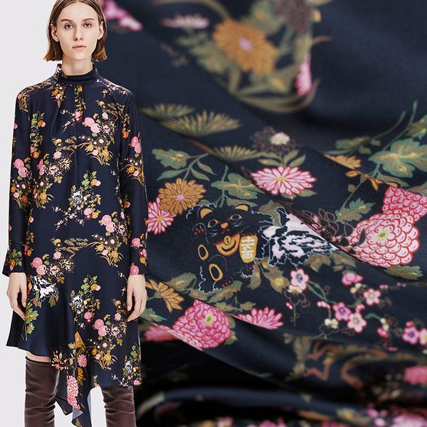 pearlsilk 16momme fortune cat twill silk thicken 100%mulberry silk materials summer dress diy clothes fabrics hipping, Black;white
pearlsilk 16momme fortune cat twill silk thicken 100%mulberry silk materials summer dress diy clothes fabrics hipping, Black;white