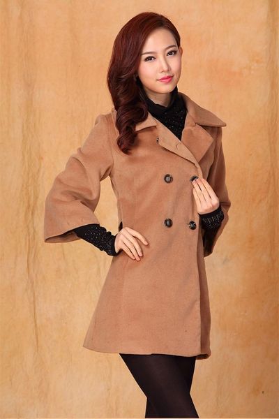 women winter autumn warm turn-down collar woolen slim coat women casual outerwear, Black
women winter autumn warm turn-down collar woolen slim coat women casual outerwear, Black