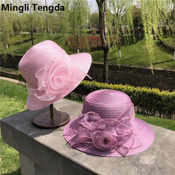new noble lady wedding flower feather big ramie yarn hat bridal hat dome sunshade hats chapeau mariage bridal hats mingli tengda
new noble lady wedding flower feather big ramie yarn hat bridal hat dome sunshade hats chapeau mariage bridal hats mingli tengda