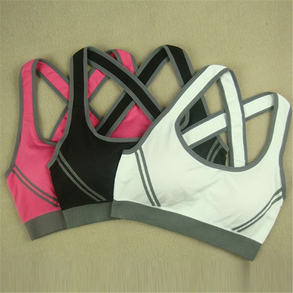 new arrival women girl stretch athletic sports bras tank seamless racer back fitness bra, White;black
new arrival women girl stretch athletic sports bras tank seamless racer back fitness bra, White;black