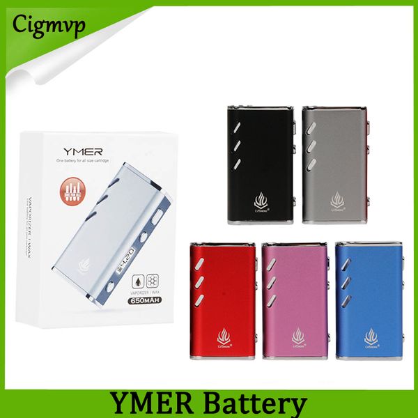 Аутентичные LVSmoke YMER Аккумулятор Vape Mods 650 мАч VW 20 Вт Предварительный нагрев VV Батарея переменного напряжения для густого масла 510 картридж 100% оригинал
Аутентичные LVSmoke YMER Аккумулятор Vape Mods 650 мАч VW 20 Вт Предварительный нагрев VV Батарея переменного напряжения для густого масла 510 картридж 100% оригинал