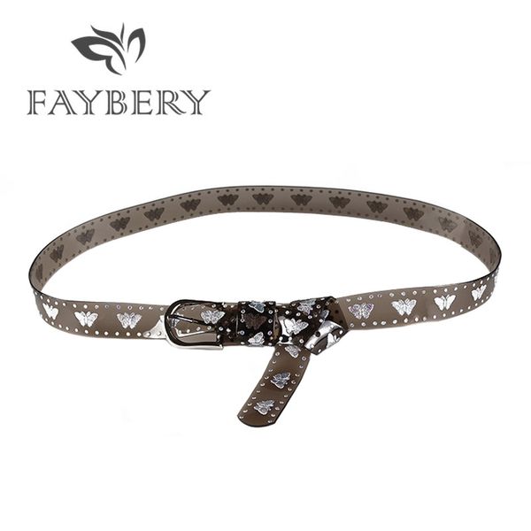 faybery transparent pvc women belts for women butterfly decoration silvery metal buckle belt women's clothing accessories, Black;brown
faybery transparent pvc women belts for women butterfly decoration silvery metal buckle belt women's clothing accessories, Black;brown