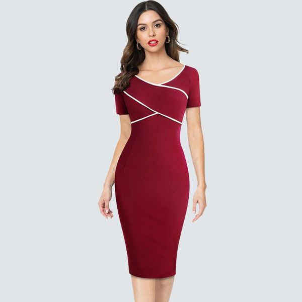 womens summer elegant patchwork slim casual work business office party fitted bodycon dress hb519, Black;gray
womens summer elegant patchwork slim casual work business office party fitted bodycon dress hb519, Black;gray