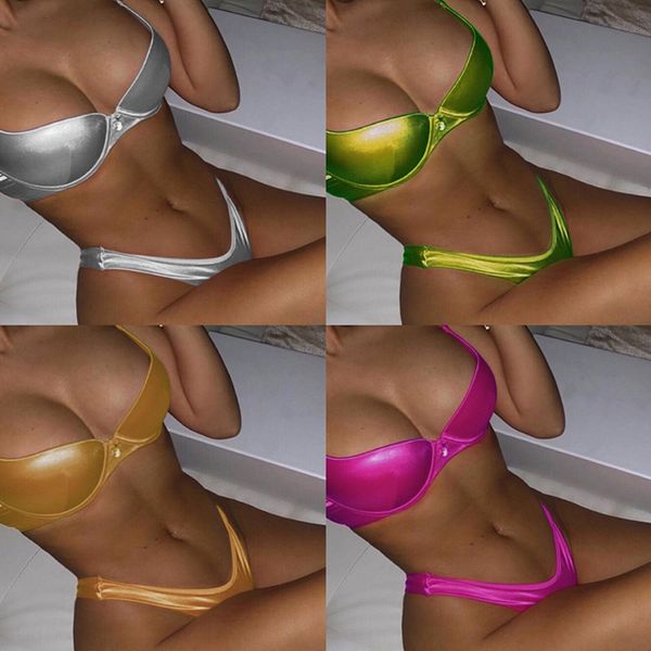 reflective bright leather hard bag wind ins small chest gathering split swimsuit bikini swimsuit bikini female, White;black
reflective bright leather hard bag wind ins small chest gathering split swimsuit bikini swimsuit bikini female, White;black