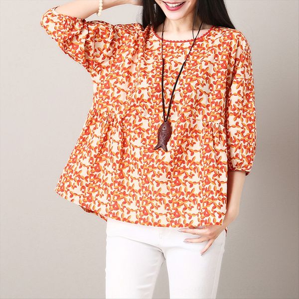 summer large size women's printed doll t- doll shirt pleated seven-sleeve t-shirt (30, White
summer large size women's printed doll t- doll shirt pleated seven-sleeve t-shirt (30, White