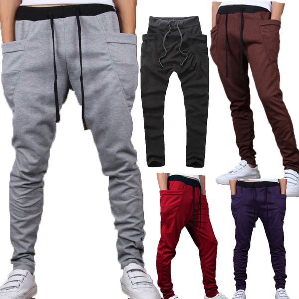 men's pants casual men unique big pocket hip hop harem quality outwear sweatpants mens joggers here trousers, Black
men's pants casual men unique big pocket hip hop harem quality outwear sweatpants mens joggers here trousers, Black