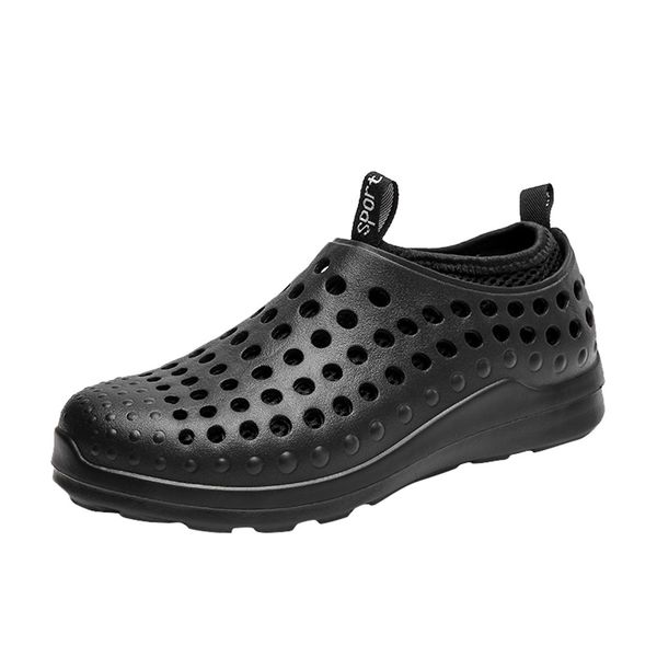 sagace summer sandals couple flat breathable sandals men's and women's slip slip feet beach shoes men's hole shoes 2019, Black
sagace summer sandals couple flat breathable sandals men's and women's slip slip feet beach shoes men's hole shoes 2019, Black