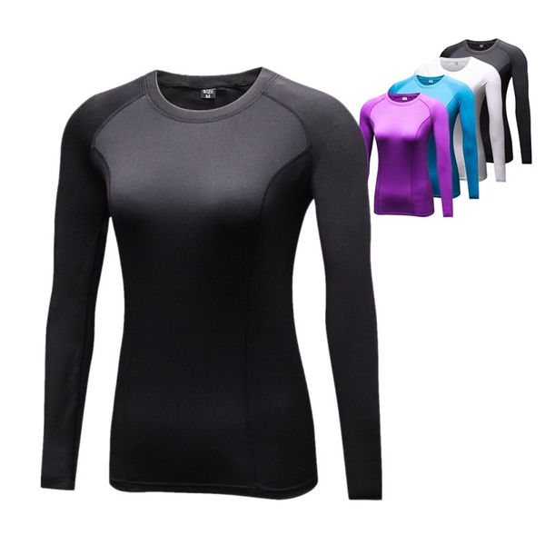 woman t shirt compression tights women's t-shirt quick dry long sleeve t-shirts fitness women clothes tees, Black;blue
woman t shirt compression tights women's t-shirt quick dry long sleeve t-shirts fitness women clothes tees, Black;blue