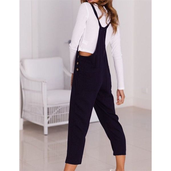 fashion women wide leg casual rompers summer loose button black/blue thin jumpsuits, Black;white
fashion women wide leg casual rompers summer loose button black/blue thin jumpsuits, Black;white