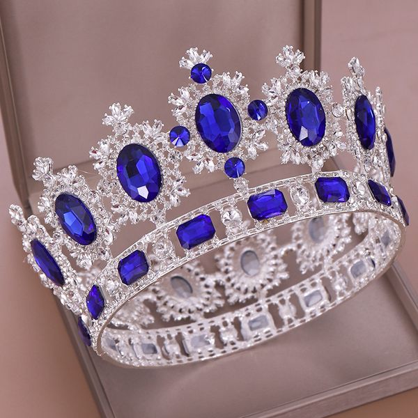 silver gold big round crowns baroque tiara crown crystal huge wedding hair accessories queen princess diadem bridal ornaments, Golden;white
silver gold big round crowns baroque tiara crown crystal huge wedding hair accessories queen princess diadem bridal ornaments, Golden;white