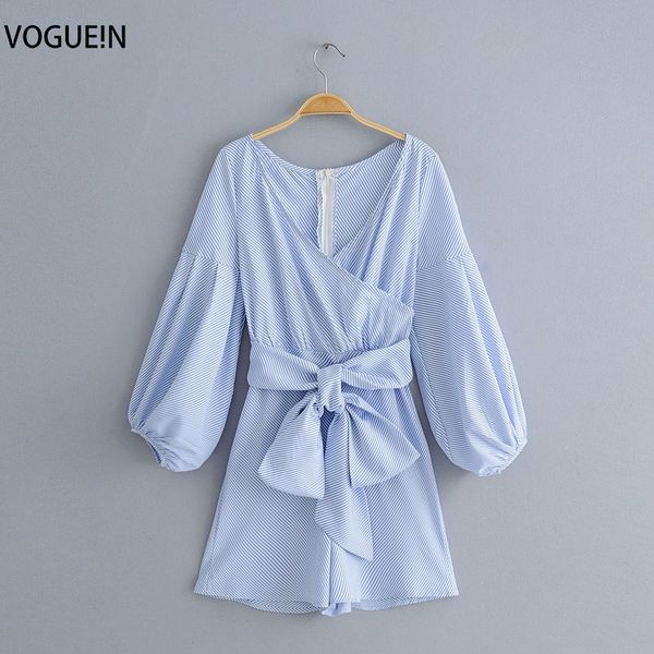 voguein new womens v-neck striped print long sleeve bow belt jumpsuit playsuit wholesale, Black;white
voguein new womens v-neck striped print long sleeve bow belt jumpsuit playsuit wholesale, Black;white