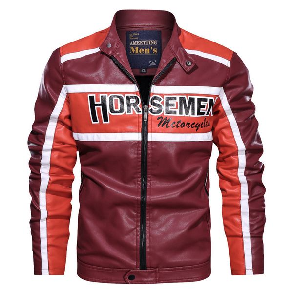 mens designer leather jacket letter printed autumn and winter cool slim long sleeved stand collar motorcycle jackets fashion mens jackets, Black;brown
mens designer leather jacket letter printed autumn and winter cool slim long sleeved stand collar motorcycle jackets fashion mens jackets, Black;brown