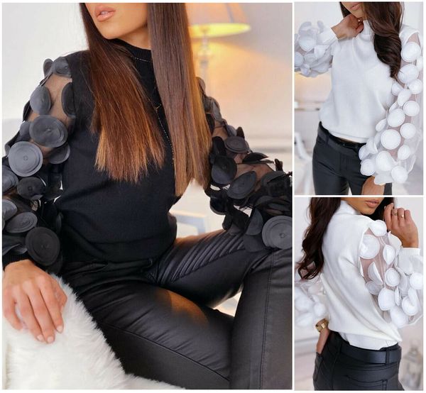 новая весна осень женская сетка sheer горошек блузка прозрачная puff с длинным рукавом блузки модные прозрачные рубашки женские blusas топы, White
новая весна осень женская сетка sheer горошек блузка прозрачная puff с длинным рукавом блузки модные прозрачные рубашки женские blusas топы, White