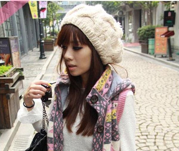 bomhcs autumn winter solid color hats fashion hand-knitted hats warm women beanies caps, Blue;gray
bomhcs autumn winter solid color hats fashion hand-knitted hats warm women beanies caps, Blue;gray