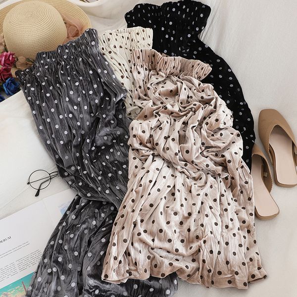 retro gold velvet tight high waist wave point wrinkled bust female korean thin medium and long skirts, Black;gray
retro gold velvet tight high waist wave point wrinkled bust female korean thin medium and long skirts, Black;gray