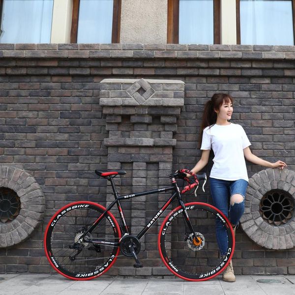 road bicycle racing car 21/27/30/33 speeds, double disc brake, 700c speed change student bicycle aluminum alloy
road bicycle racing car 21/27/30/33 speeds, double disc brake, 700c speed change student bicycle aluminum alloy