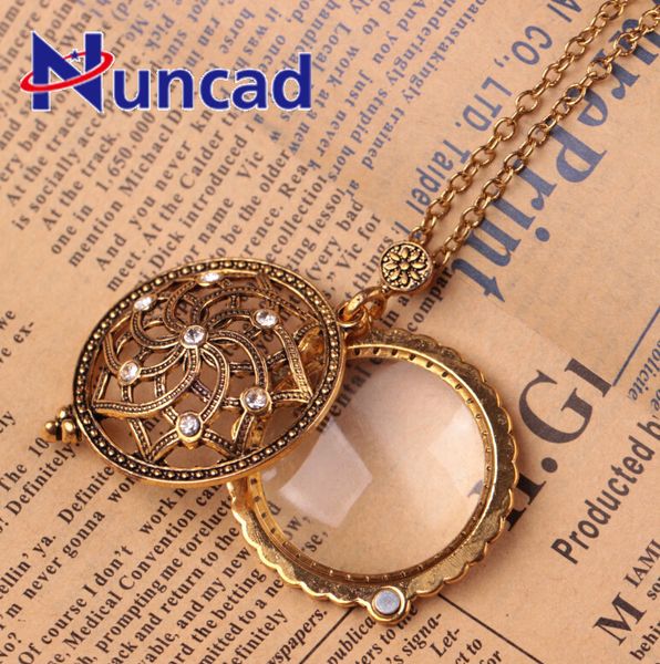 jewelry wholesale vintage retro hollow cut flower pattern magnifier necklace crystal pendant sweater chain necklaces, Silver
jewelry wholesale vintage retro hollow cut flower pattern magnifier necklace crystal pendant sweater chain necklaces, Silver