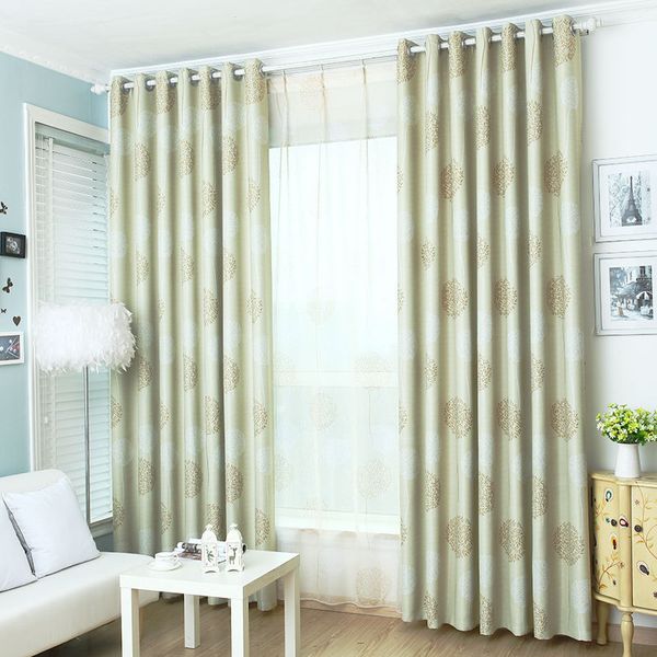 

imitation linen prin light - shading curtain modern simple - and korea style living room bedroom fresh field curtain