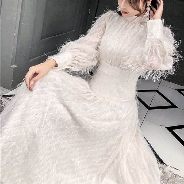 women dress elegant spring summer amazing tassel feather dress solid chic long lantern sleeve party long mesh vestido, Black;gray
women dress elegant spring summer amazing tassel feather dress solid chic long lantern sleeve party long mesh vestido, Black;gray