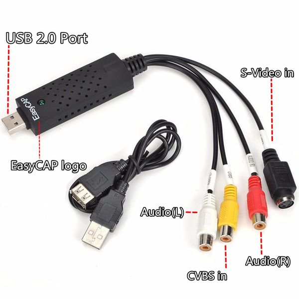 ckc 1pc popular usb 2.0 interface video easycap tv dvd vhs capture card audio av adapter for computer 5w7j 7bx4
ckc 1pc popular usb 2.0 interface video easycap tv dvd vhs capture card audio av adapter for computer 5w7j 7bx4