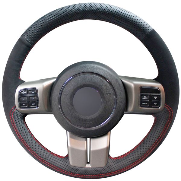 black genuine leather black suede steering wheel cover for jeep compass grand cherokee wrangler patriot
black genuine leather black suede steering wheel cover for jeep compass grand cherokee wrangler patriot