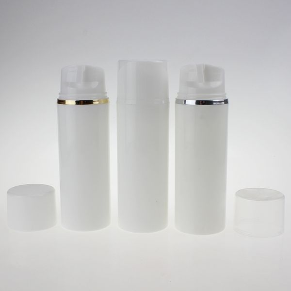 high-grade 100ml pp plastic round white airless pump bottle with gold or silver collar, vacuum pump bottle wholesale
high-grade 100ml pp plastic round white airless pump bottle with gold or silver collar, vacuum pump bottle wholesale