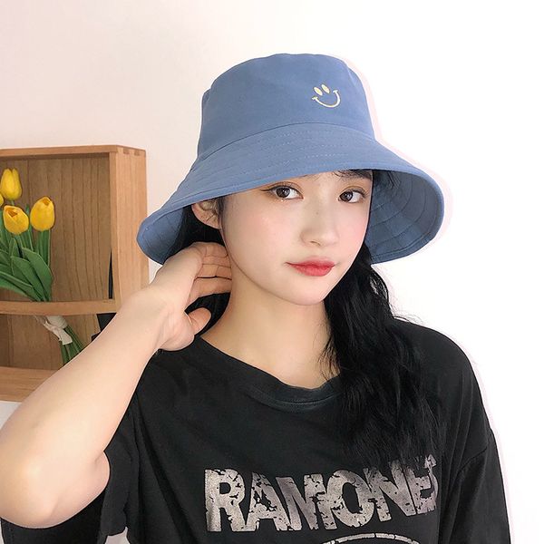 hat women sun hat female summer korean wild fisherman bucket japanese double-sided smile student couple sun male caps, Blue;gray
hat women sun hat female summer korean wild fisherman bucket japanese double-sided smile student couple sun male caps, Blue;gray