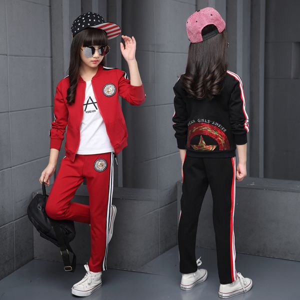 children clothing sets cotton autumn red sports suits for 5 6 7 8 9 10 11 12 years old girls sportswear casual dark tracksuits, White
children clothing sets cotton autumn red sports suits for 5 6 7 8 9 10 11 12 years old girls sportswear casual dark tracksuits, White