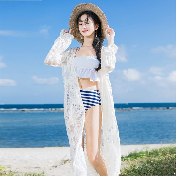 0jdez sunscreen clothes female lace embroidered cardigan swimsuit outside bikini blouse beach coat bali seaside holiday sunscreen shirt biki, White;black
0jdez sunscreen clothes female lace embroidered cardigan swimsuit outside bikini blouse beach coat bali seaside holiday sunscreen shirt biki, White;black