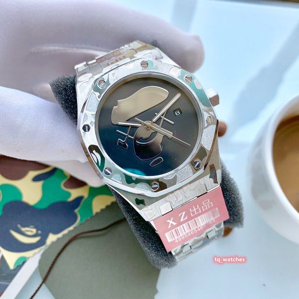 boutique men's fashion trend watch silver stainless steel case wristwatch black face watch automatic mechanical watches, Slivery;brown
boutique men's fashion trend watch silver stainless steel case wristwatch black face watch automatic mechanical watches, Slivery;brown