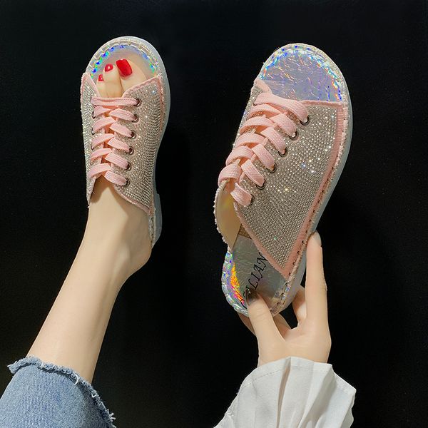 sandals twinkle crystal canvas lace-up women knitted soft sole low heels slippers candy open toe espadrilles sandalias 2021, Black
sandals twinkle crystal canvas lace-up women knitted soft sole low heels slippers candy open toe espadrilles sandalias 2021, Black