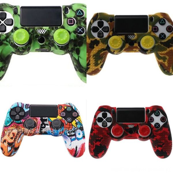 1wubg cover protector skin grip silicone gamepad case + 2 caps kit for ps4 controller
1wubg cover protector skin grip silicone gamepad case + 2 caps kit for ps4 controller