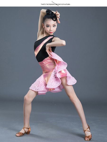 1pcs/lot children latin dress girl performance dancing dress modern dancing costumes, Black;red
1pcs/lot children latin dress girl performance dancing dress modern dancing costumes, Black;red