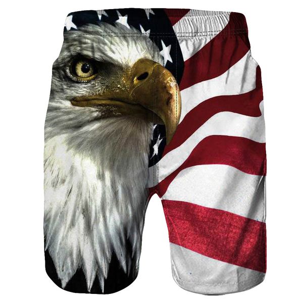 men's beach shorts casual men board swimming shorts 3d eagle printed beach work casual men short trouser pants, White;black
men's beach shorts casual men board swimming shorts 3d eagle printed beach work casual men short trouser pants, White;black