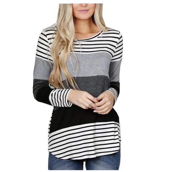 2020 new women ripple strip crewneck long sleeve casual loose knitted o neck pullover shirt #g40, White
2020 new women ripple strip crewneck long sleeve casual loose knitted o neck pullover shirt #g40, White