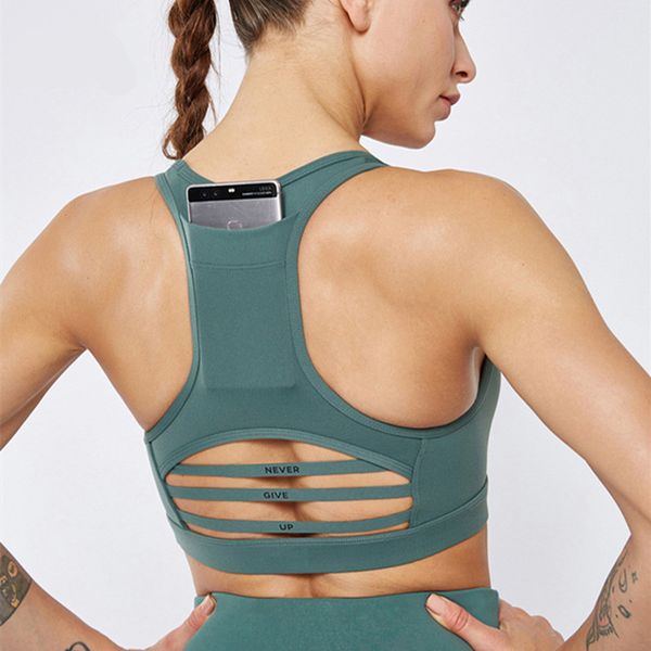 new letter band women back pocket design sports bra quakeproof running bra gym breathable hollow out fitness jogging yoga, White;black
new letter band women back pocket design sports bra quakeproof running bra gym breathable hollow out fitness jogging yoga, White;black