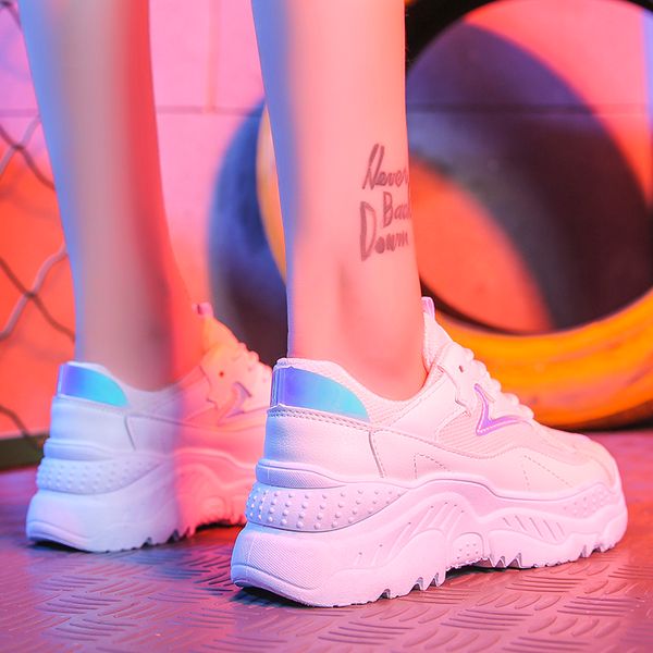 women shoes white sneakers women korean style vulcanize shoes platform chunky sneakers casual dad shoes basket femme krasovki mx190723, Black
women shoes white sneakers women korean style vulcanize shoes platform chunky sneakers casual dad shoes basket femme krasovki mx190723, Black