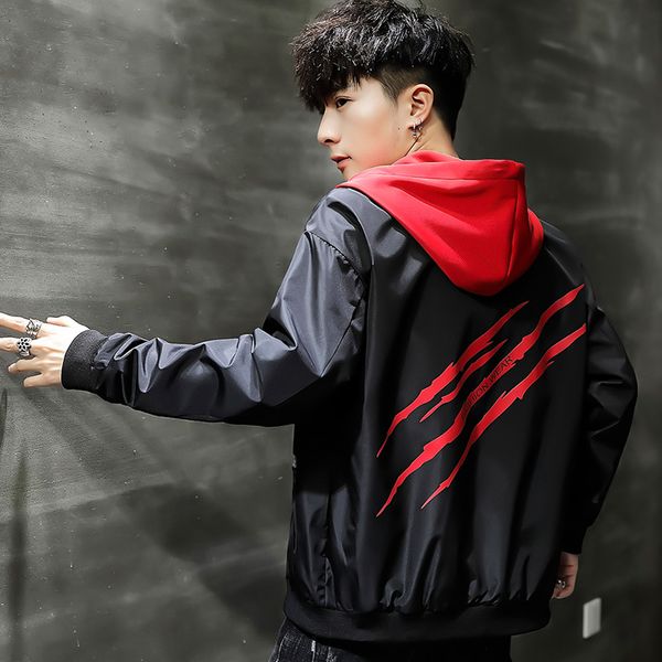 spring jacket men korean-style trend hooded coat 2019 new style slim fit youth students men's wear, Black;brown
spring jacket men korean-style trend hooded coat 2019 new style slim fit youth students men's wear, Black;brown