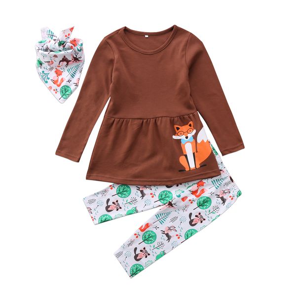 2018 Wildlife Print Costume Newborn Baby Fox Girl T-shirt Dress Tops Long Pants Outfits Cute Bib Set Clothes
2018 Wildlife Print Costume Newborn Baby Fox Girl T-shirt Dress Tops Long Pants Outfits Cute Bib Set Clothes