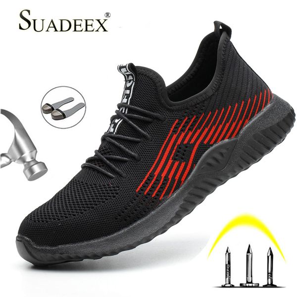 suadeex breathable safety work shoes for men female steel toe cap boots construction shoes safety boots work anti-smashing, Black
suadeex breathable safety work shoes for men female steel toe cap boots construction shoes safety boots work anti-smashing, Black