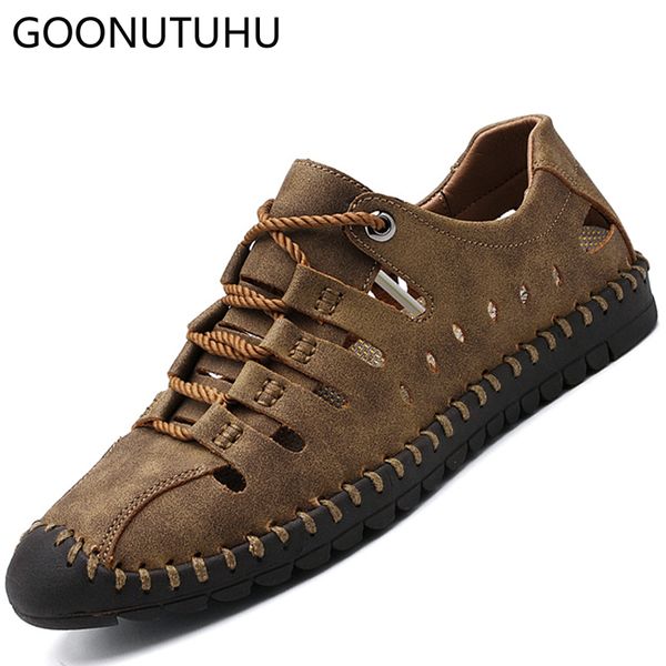 2019 new fashion men's sandals summer breathable casual leather shoes man sandal outdoor beach sandals for men shoe big size 46, Black
2019 new fashion men's sandals summer breathable casual leather shoes man sandal outdoor beach sandals for men shoe big size 46, Black