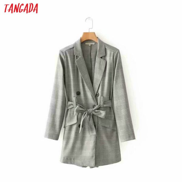 tangada women plaid blazer playsuits bow belt 2018 office ladies jumpsuit long sleeve rompers vintage female short overalls oz11, Black;white
tangada women plaid blazer playsuits bow belt 2018 office ladies jumpsuit long sleeve rompers vintage female short overalls oz11, Black;white