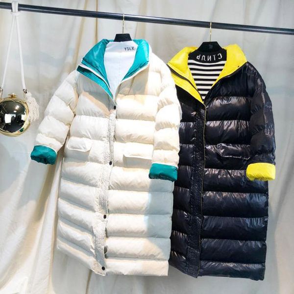 women winter jacket long coat new ultra light white duck down jacket female parka snow outerwear puffer jackets windproof coats, Black 
women winter jacket long coat new ultra light white duck down jacket female parka snow outerwear puffer jackets windproof coats, Black