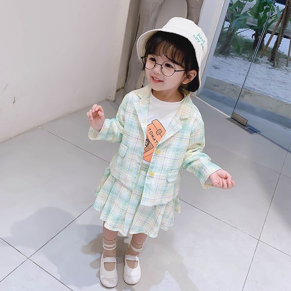 2020 selling baby girls 2 pcs set plaid coat+skirt fashion spring kids girls suit 1-6t, White
2020 selling baby girls 2 pcs set plaid coat+skirt fashion spring kids girls suit 1-6t, White