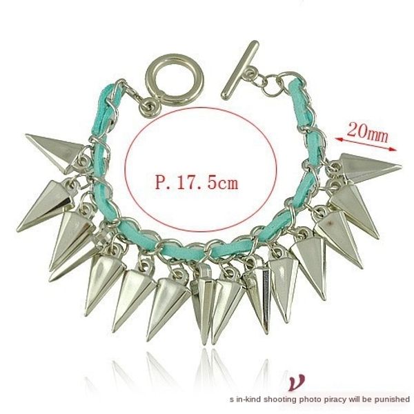personalized punk style accessories rivets handmade woven bracelet fashionable women's bracelet accessories, Black
personalized punk style accessories rivets handmade woven bracelet fashionable women's bracelet accessories, Black