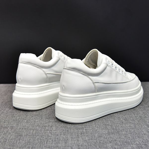 2019 womens shoes spring sneakers women high platform flats lace up round toe creeper female casual fashion white comfort shoes, Black
2019 womens shoes spring sneakers women high platform flats lace up round toe creeper female casual fashion white comfort shoes, Black