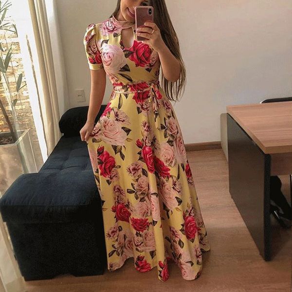 2019 summer long dress floral print boho beach dress tunic maxi women evening party vestidos de festa, Black;gray
2019 summer long dress floral print boho beach dress tunic maxi women evening party vestidos de festa, Black;gray