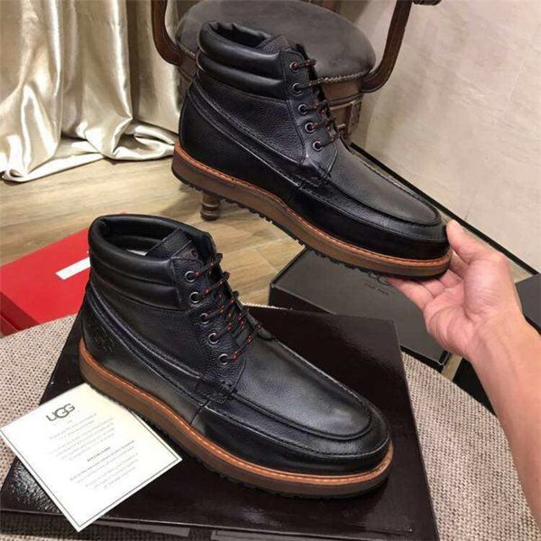 men casual boots men 2019 outdoor fashion ankle botas hombre brand new comfy walking basic boots man lace-up leather men's boots 38-44, Black
men casual boots men 2019 outdoor fashion ankle botas hombre brand new comfy walking basic boots man lace-up leather men's boots 38-44, Black