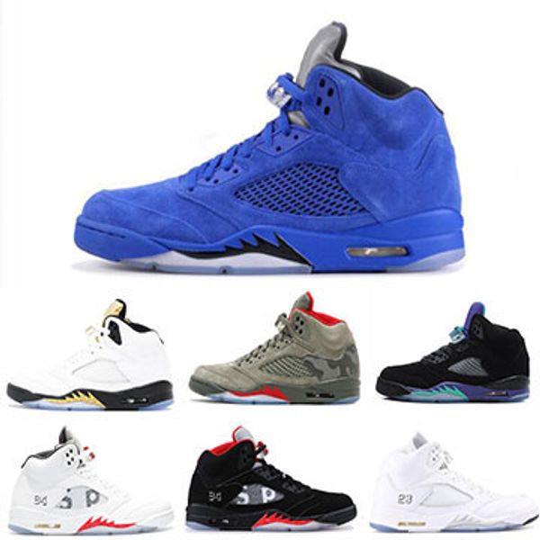 New Arrival Men 5 5s Basketball Shoes International Flight Carmine Red Navy Blue Suede White Cement Metallic Black Mens Athletic Sneakers
New Arrival Men 5 5s Basketball Shoes International Flight Carmine Red Navy Blue Suede White Cement Metallic Black Mens Athletic Sneakers
